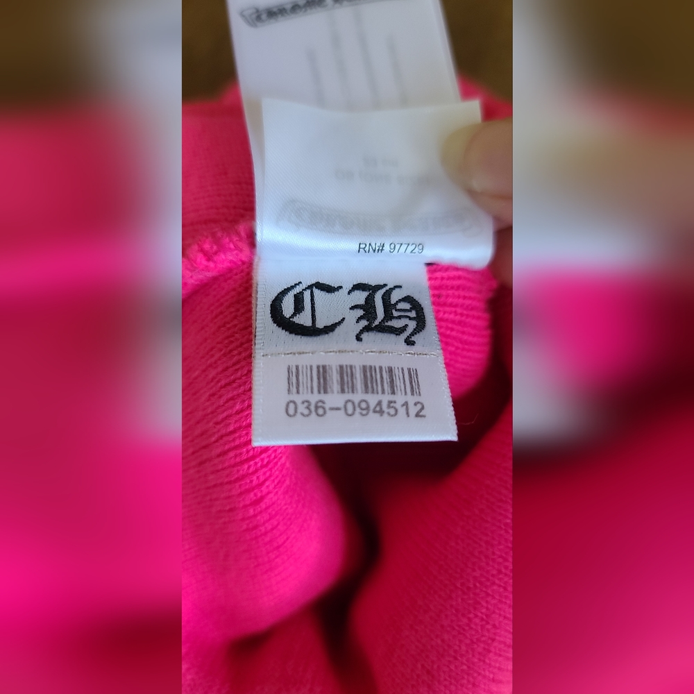 CHROME HEARTS cemetery cross patch beanie hat NWOT Never Worn - Picture 5 of 6